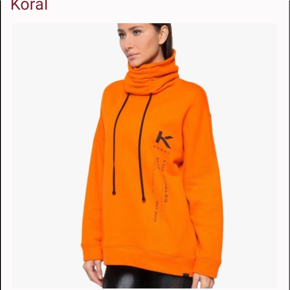 KORAL Women’s Orange Nuveau Matte Pullover Size-Small NWOT